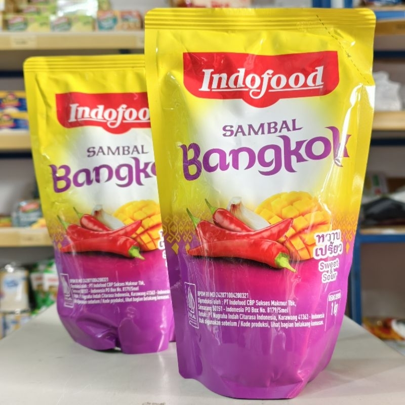 

Indofood Saus Bangkok 1Kg / Indofood Saus Sambal Bangkok 1Kg / Indofood Saus Asam Manis Pedas 1Kg