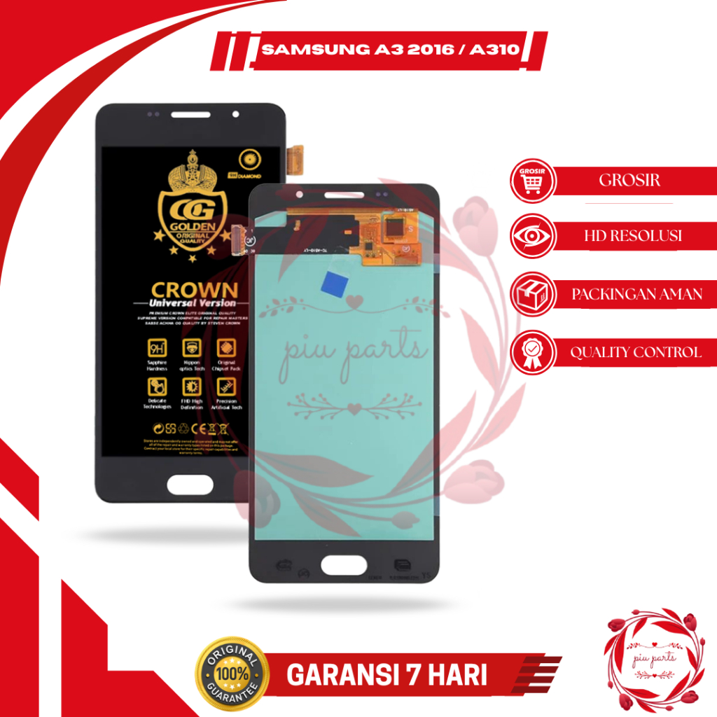 LCD SAMSUNG A3 2016 / A310 TOUCHSCREEN FULLSET COMPLETE ORIGINAL
