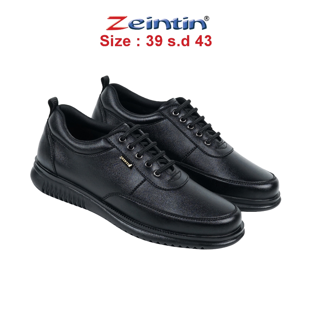 RECOMMENDED ZEINTIN - SEPATU OXFORD PRIA SEPATU FORMAL KASUAL FULL BLACK FASHION PRIA SEPATU