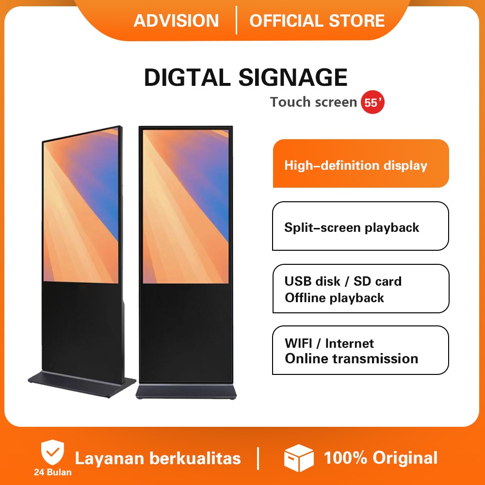 Digital Signage 55 Inch Non Touchscreen Windows/Android
