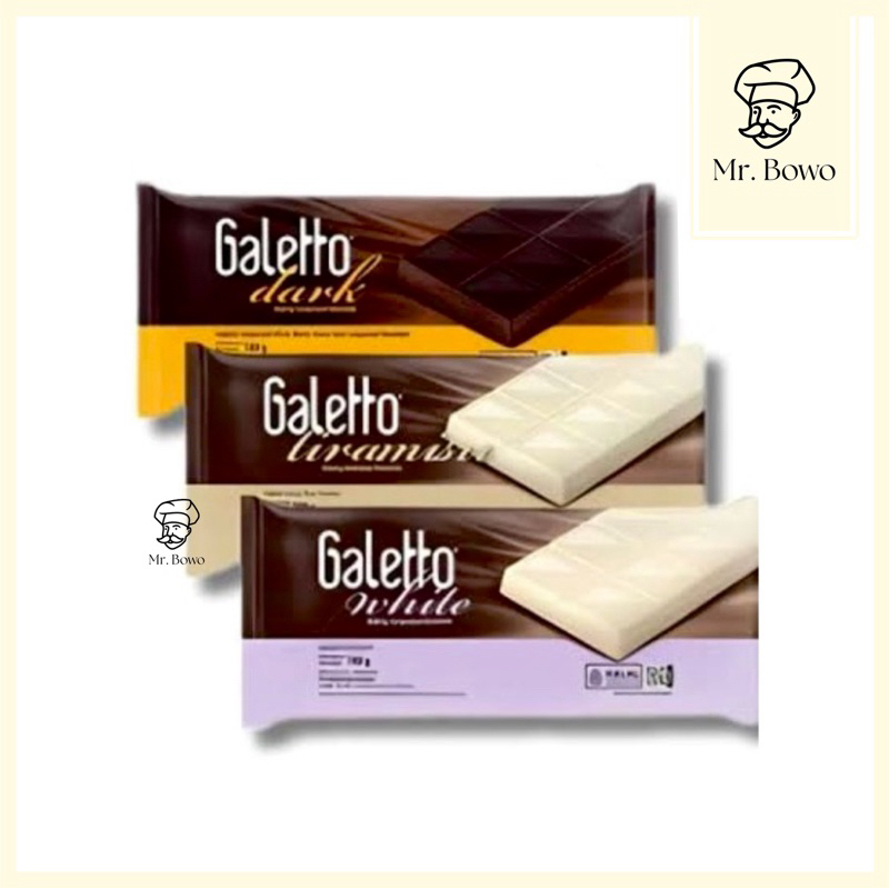 

Galetto Baking Compound Chocolate (180g) (3 Varian Rasa)