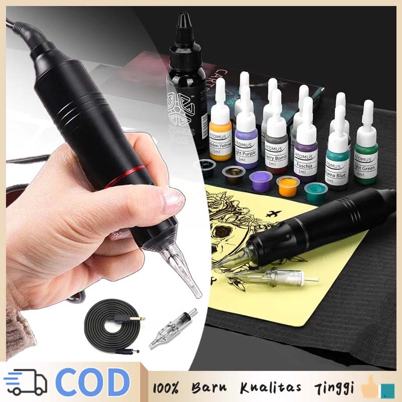 Alat Tatto Rotary Tattoo Machine Alat Tato Full Set Original Alat Alat Tattoo