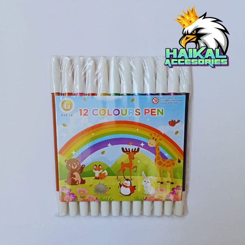

Spidol Warna Golden 838-12 Isi 12pcs Paket Hemat Untuk Usaha