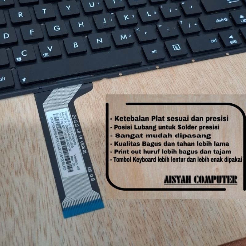 Laptop Keyboard Original Asus X455L X455LA X455LF X455LD X455LM X455LN - (KEYBOARD LAPTOP ORIGINAL 2