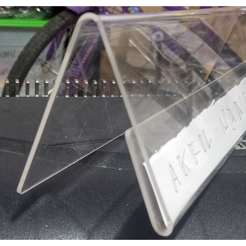 

AKRILIK NAME PLAT TAG // PAPAN NAMA MEJA 8 X 30 CM // PAPAN NAMA DI MEJA