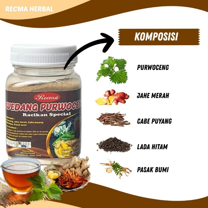 

STAMINA PRIA JAHE MERAH,GINGSENG,PASAK BUMI,PURWOCHENG 100gr UNTUK STAMAMINA PRIA