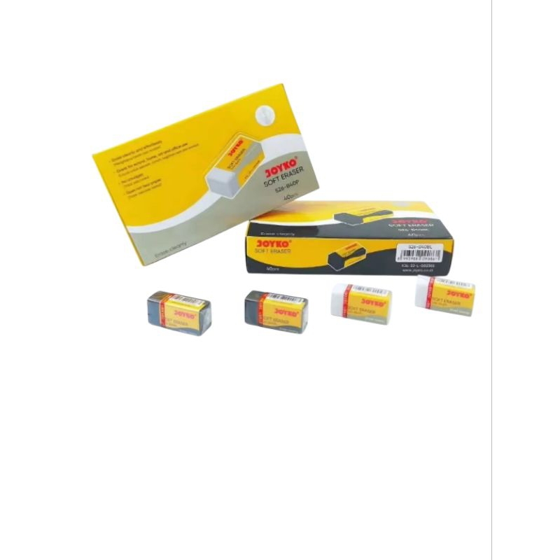 

10 pcs penghapus joyko kecil tersedia varian putih dan hitam