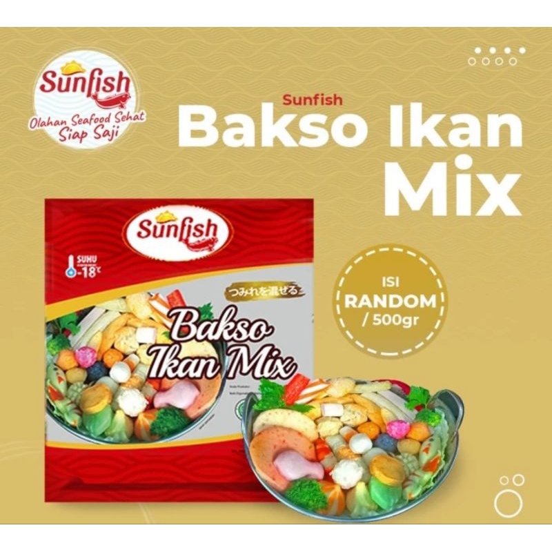 

SUNFISH BAKSO IKAN MIX 500GR