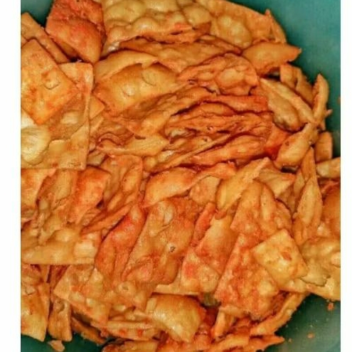 

KERIPIK PANGSIT GURIH RENYAH ENAK PEDAS GURIH 250 GRAM