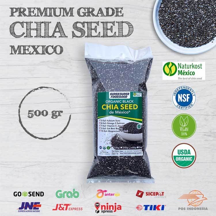 

Biji Chiaseed Hitam Organik 500gr Chiaseed Meksiko Original