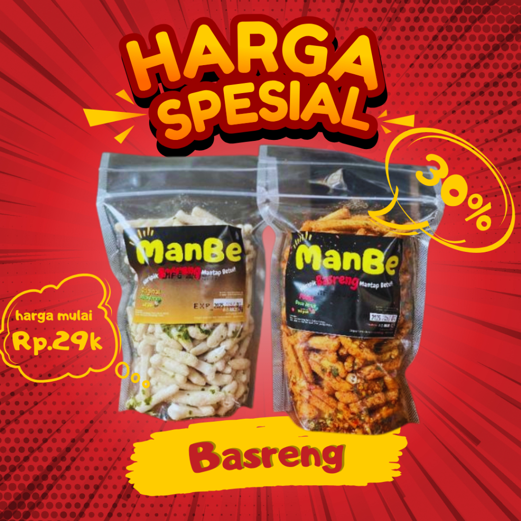

NgemlYuk - Basreng Pedas Daun Jeruk 500gr - Gurih & Renyah By MANBE