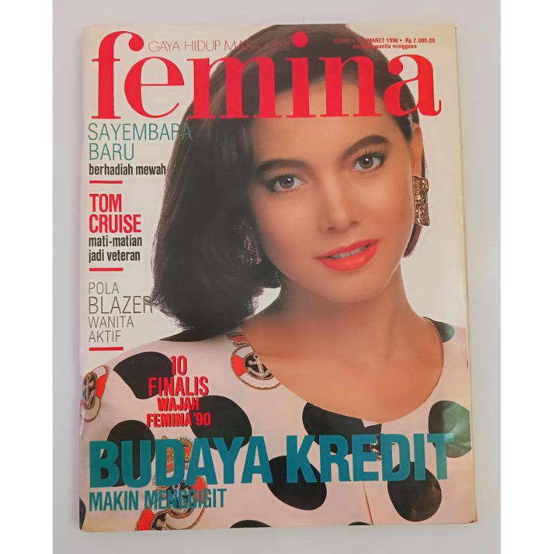 Majalah Femina Tahun 1990 Cover Alessandra Nella Saleh