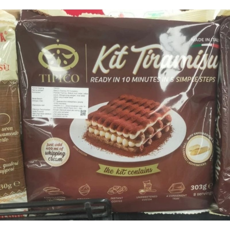 

Tipico finger biscuit kit tiramisu 303gr