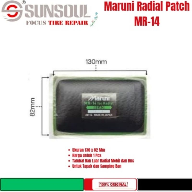 Maruni Radial Patch MR-14- Karet Tambal Ban Tiptop
