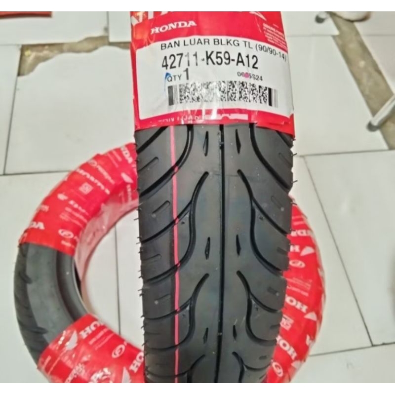 BAN HONDA FEDRAL 90/90-14 TUBLES/BAN BELAKANG AHM VARIO150/BAN FEDRAL BELAKANG BEAT STREET/BAN LUAR 