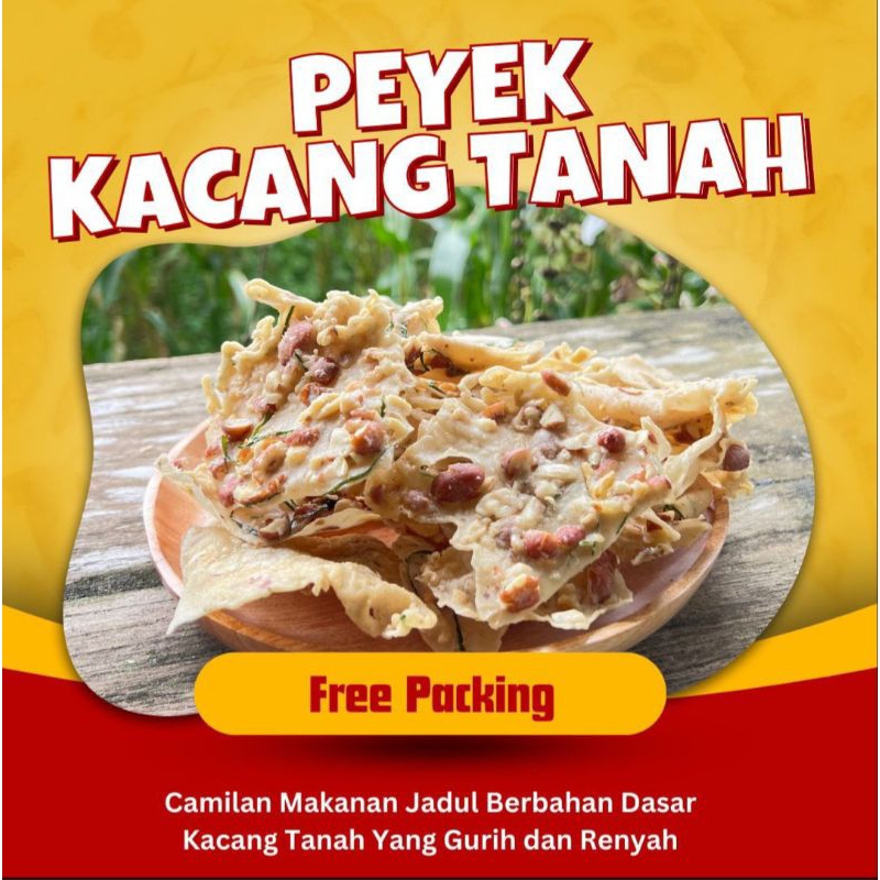 

peyek kacang tanah / keripik kacang tanah kemasan toples by Gembul Snack