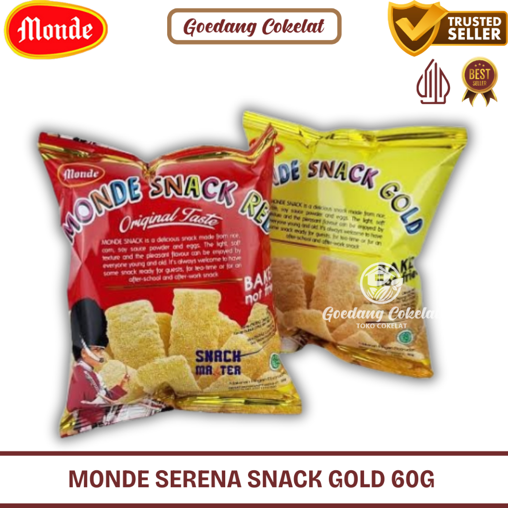 

Monde Serena Snack Gold Spicy 60 Gram gr 60gram 50 Gram 50gram