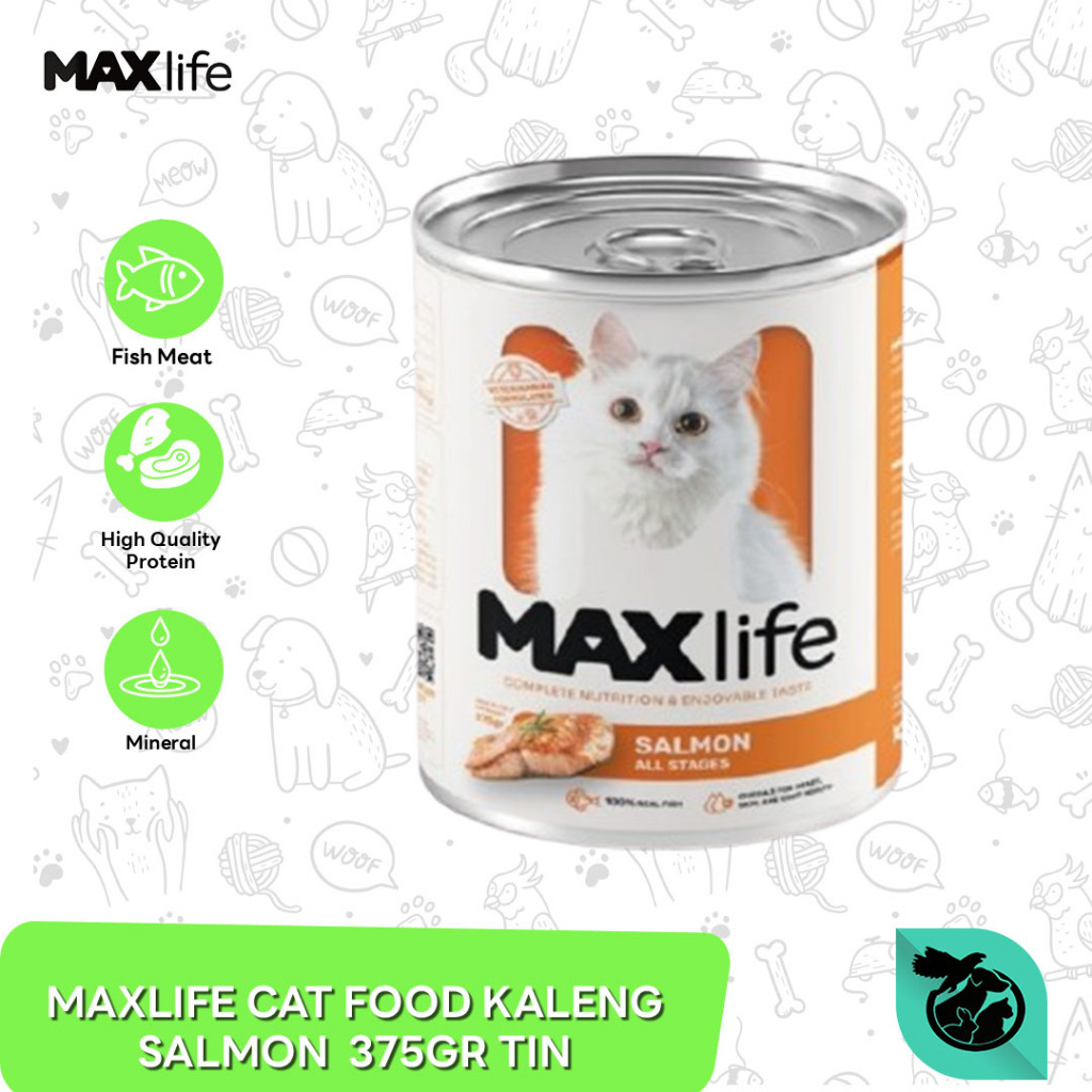 Makanan Kucing Kaleng MaxLife Cat food Can 375 Gram