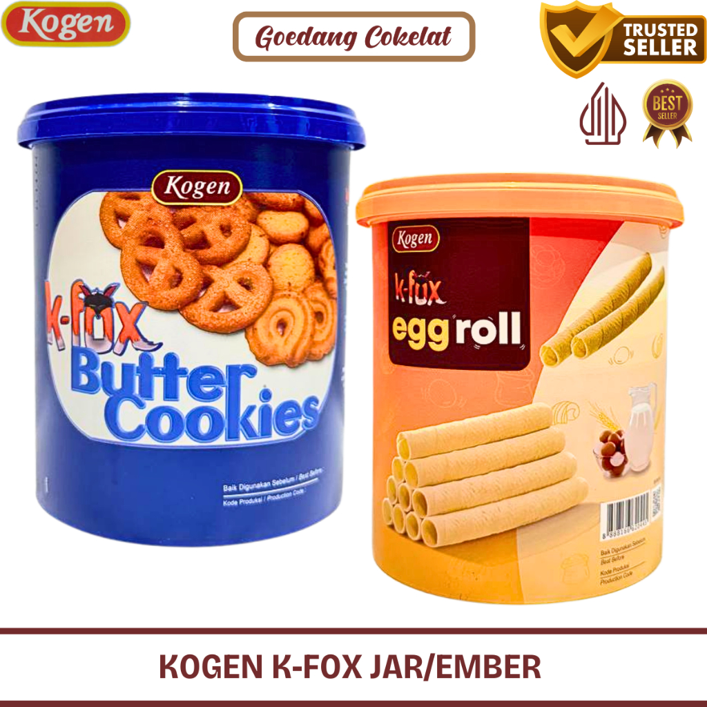 

Kogen K-Fox Butter Cookies Egg Roll Ember Jar 300g / 200g