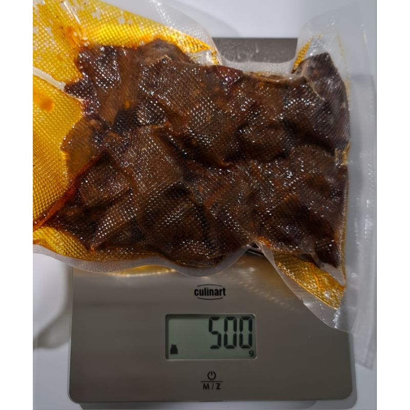 

Rendang Daging Sapi Rajo Mudo 500gr (Pedas)
