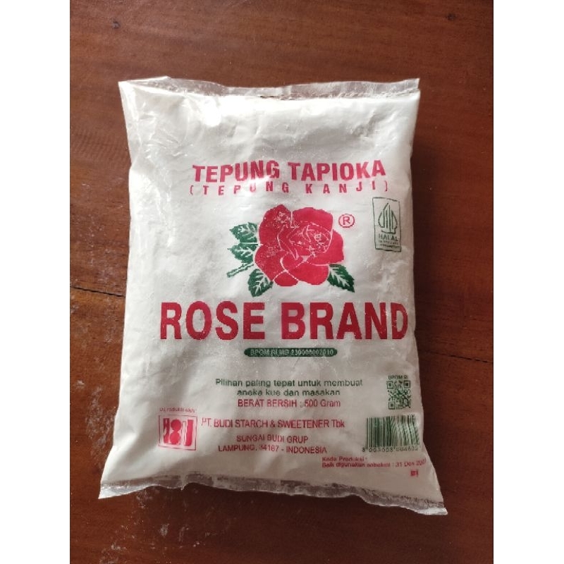 

Tepung Tapioka (Tepung Kanji) Rose Brand 500g