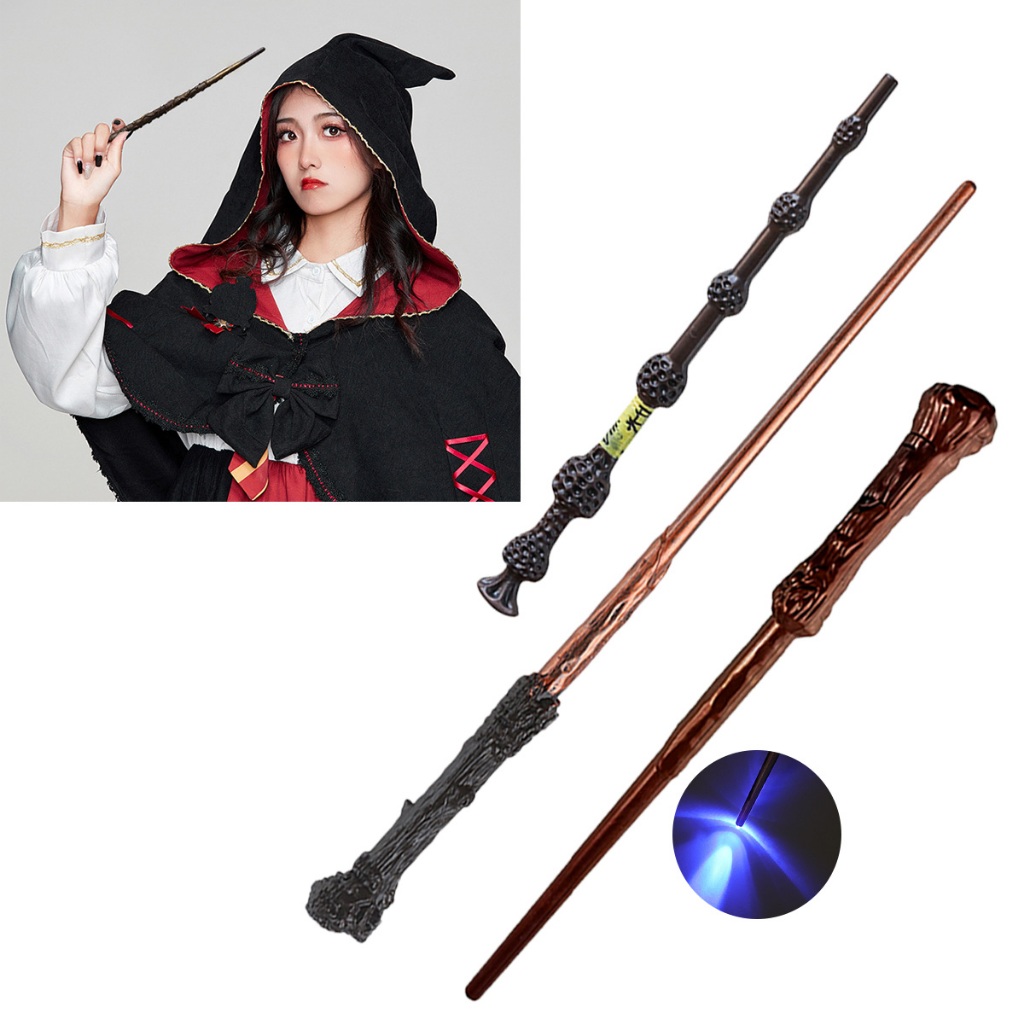 Tongkat Api Harry Potter Magic Wand Sihir Mainan Potter Dengan Lampu Sihir Newt Harry Spin Off Cospl