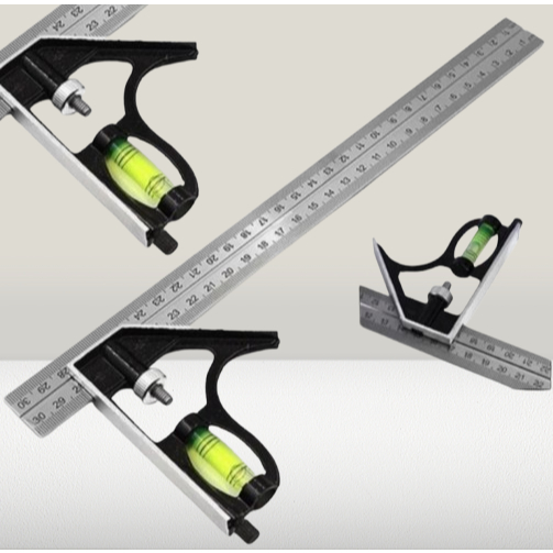 

Pasekon Penggaris Siku L Waterpass Sudut Presisi Air Geser Square Ruler Serbaguna Alat Ukur Tukang 30cm Multifungsi