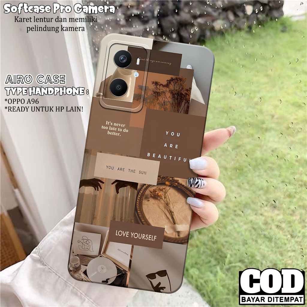 Case OPPO A96 - Softcase OPPO A96 - Fashion Case AESTHETIC - Casing OPPO A96 - Softcase Pro Camera -