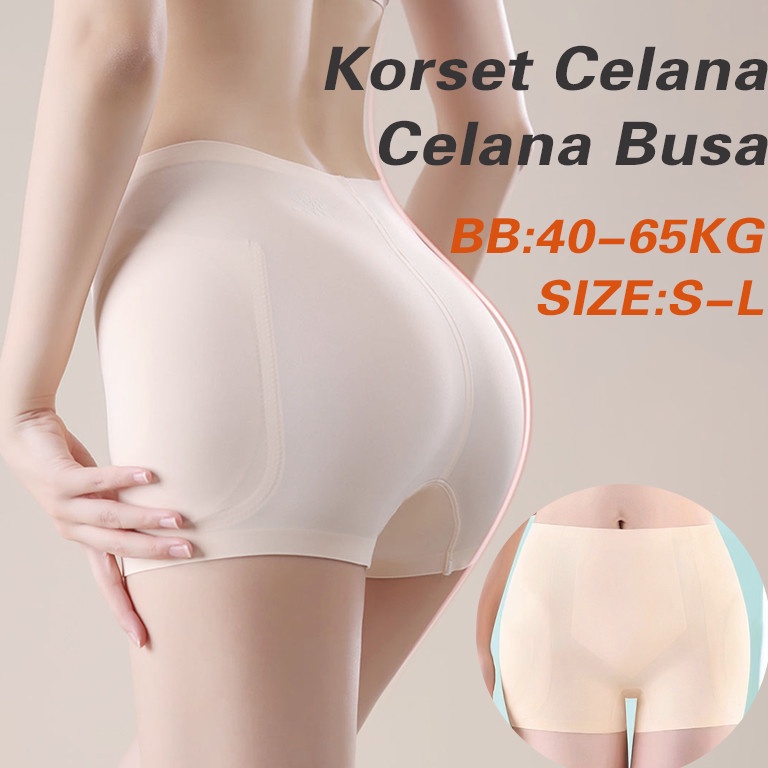 KODE W29E Celana Dalam Busa Pantat dan Pinggul CDCelana BusaKorset Celana