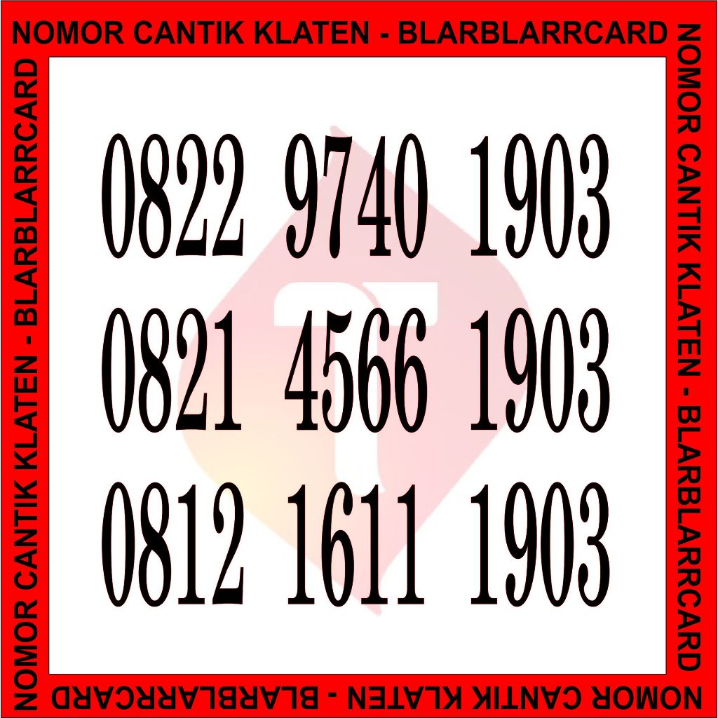 Kartu Perdana Nomer / Nomor Cantik Telkomsel Simpati ekor Tahun 1903 KELAHIRAN PSHW TUNAS MUDA 1903