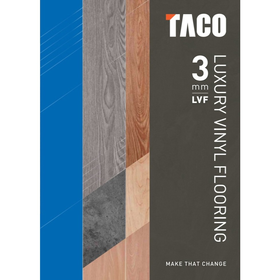 Vinyl Lantai Taco 3mm Motif Kayu / Karpet Vinyl Lantai Rumah Murah - TV-017