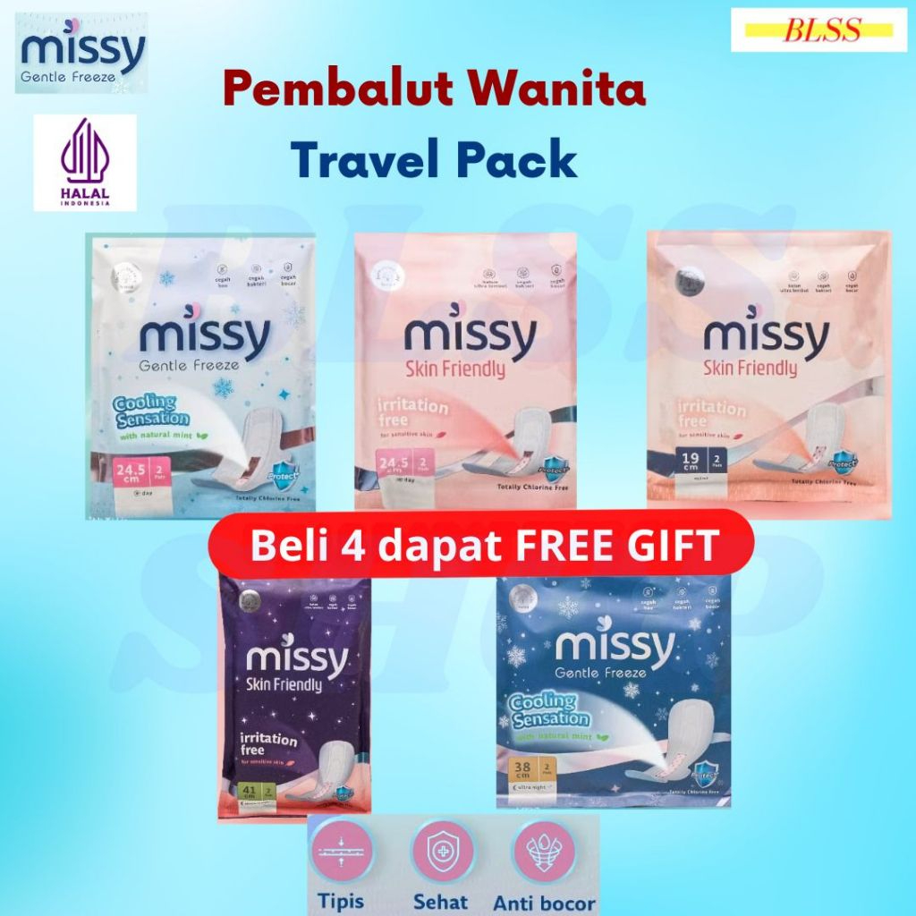 Pembalut - Pembalut Wanita - Missy Pembalut - Pantyliner Pembalut Kesehatan Missy Perawatan Miss V