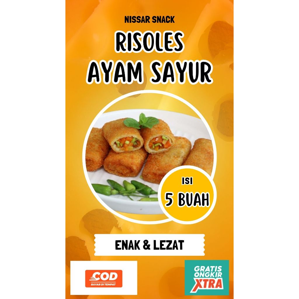

Risoles Risol Ayam Sayur Frozen