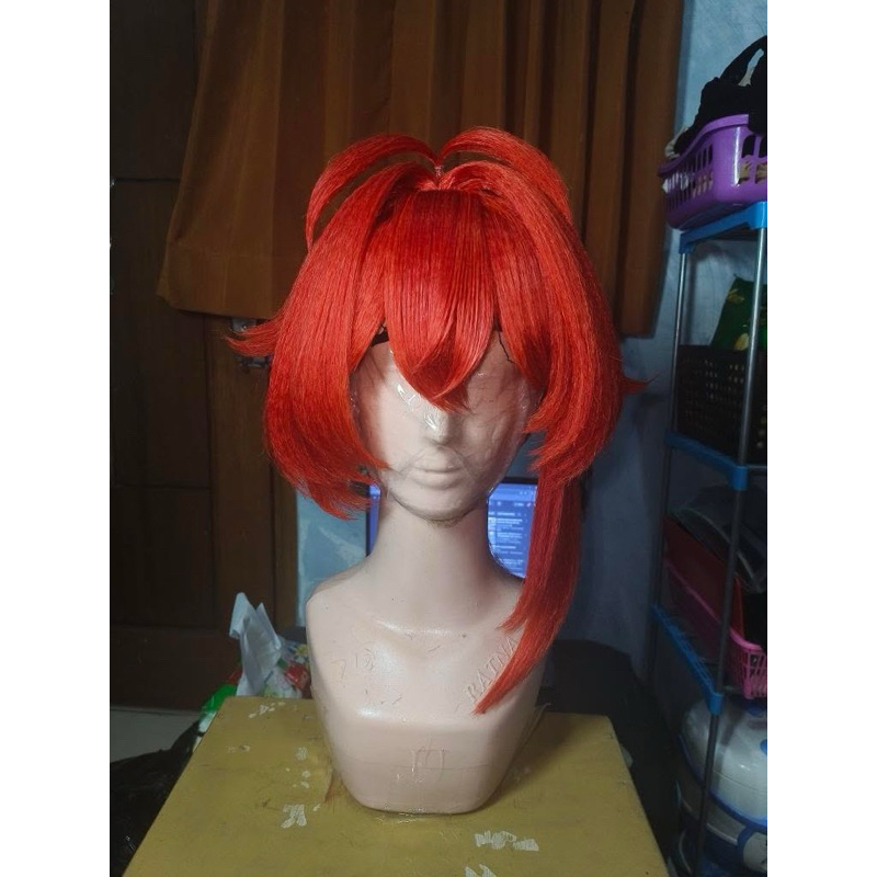 Wig Diluc Genshin Impact (Styled)