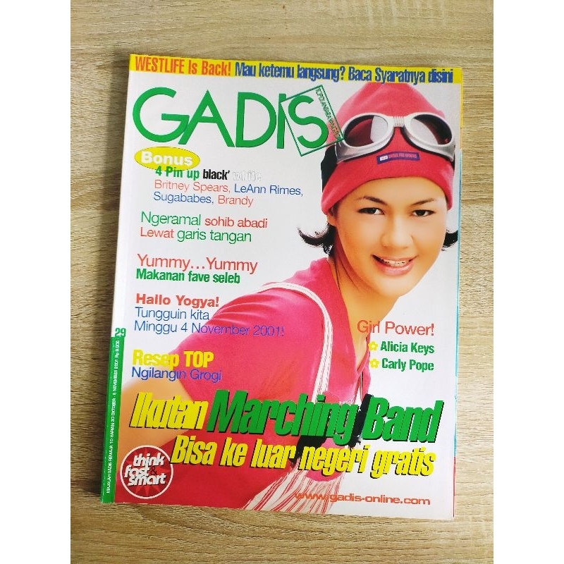 Preloved Majalah Gadis Remaja Jadul Tahun 2000 2001 Bisa untuk scrapbook/kolase/kliping makalah