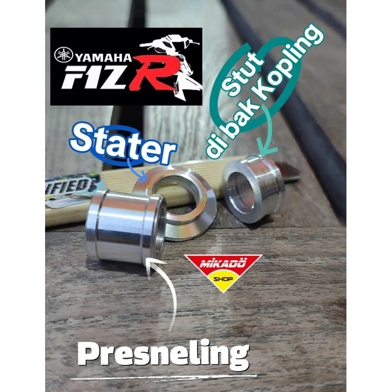 BHOUSING FIZ R ALMUNIUM BOSING BOSH PERSENELING ENGKOLAN SS TWO SHOCK LAMPU VISOR KOPLING STARTER