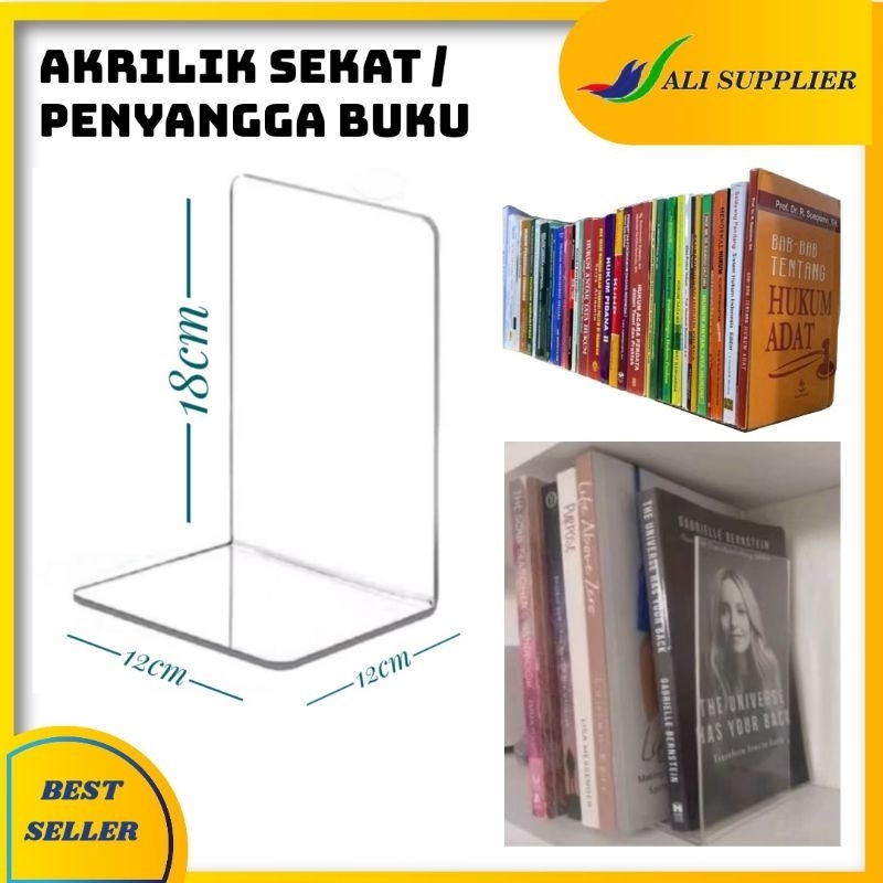 

PEMBATAS BUKU / PENAHAN BUKU / PENYANGGA BUKU / AKRILIK SEKAT BUKU / PENYEKAT BUKU DILEMARI / BOOK STAND HOLDER / HANGER BOOK / PARTISI BUKU / PENAHAN BUKU / SEKAT BUKU DILEMARI / PEMBATAS BUKU DILEMARI / PEMBATAS BUKU PERPUSTAKAAN / HOLDER BOOK