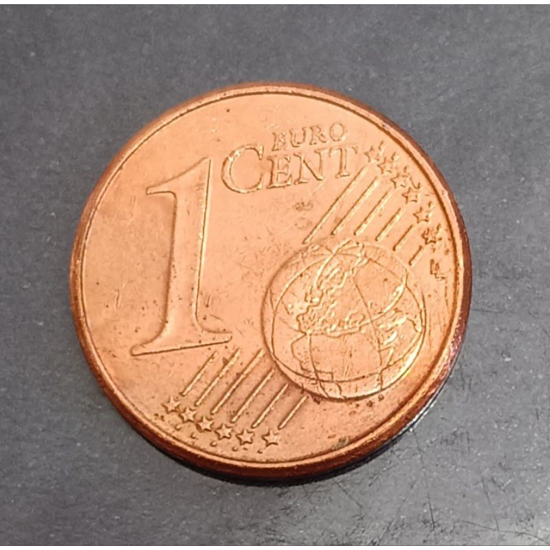 koin euro 1 cent (Belanda) tahun 2000..