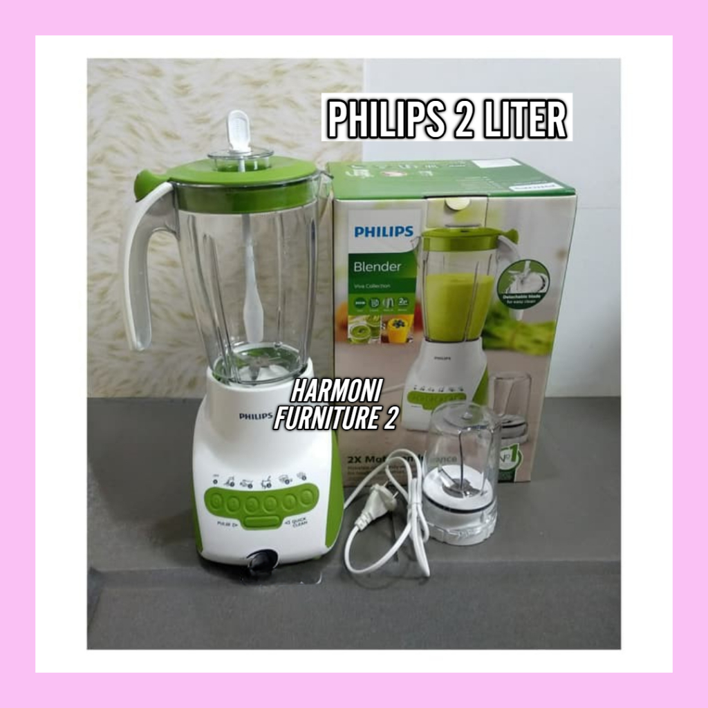 BLENDER PHILIPS 2 LITER PLASTIK HR-2115