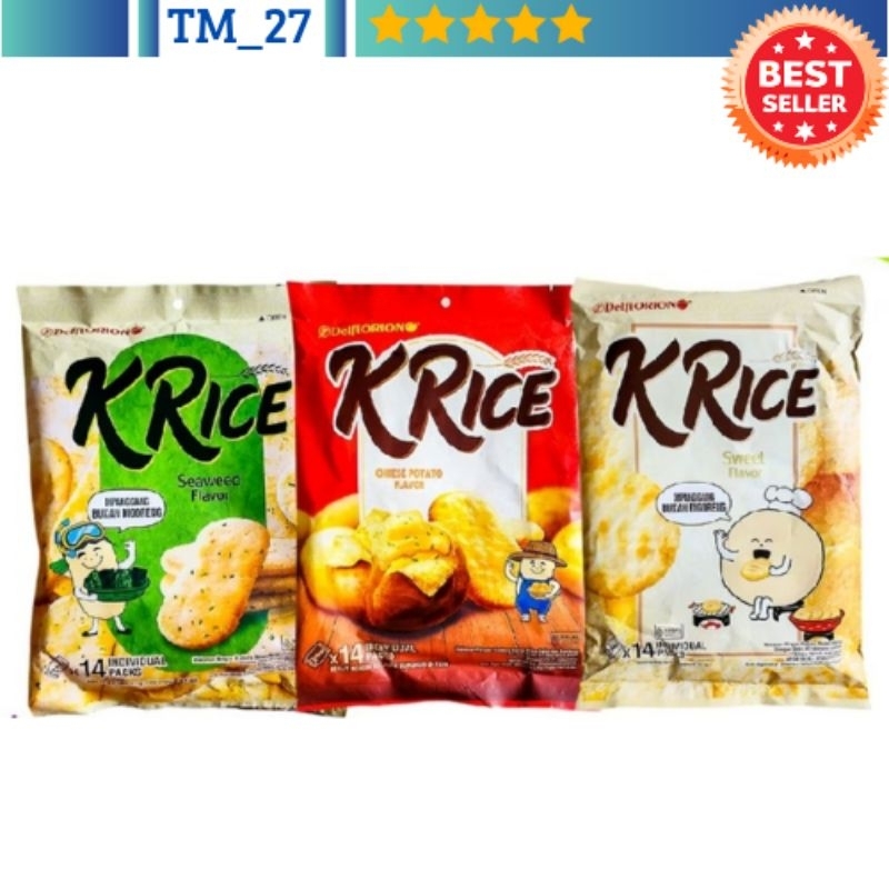 

Delfi Orion K'Rice snack Crackers rice isi 14 pcs