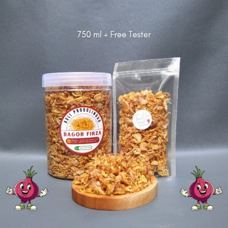 

TERMURAH!! Bawang Goreng Probolinggo Kemasan Toples 750ml (Free tester)