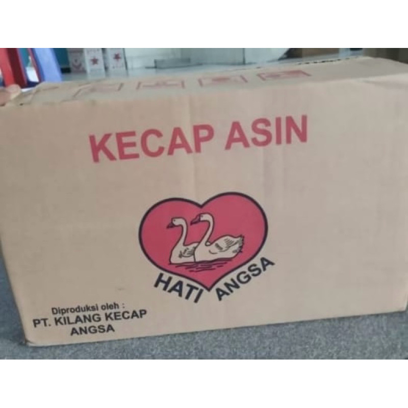 

Kecap Asin Cap Hati Angsa 600 ml x 12 pouch / bungkus per Dus / Karton Asli Medan