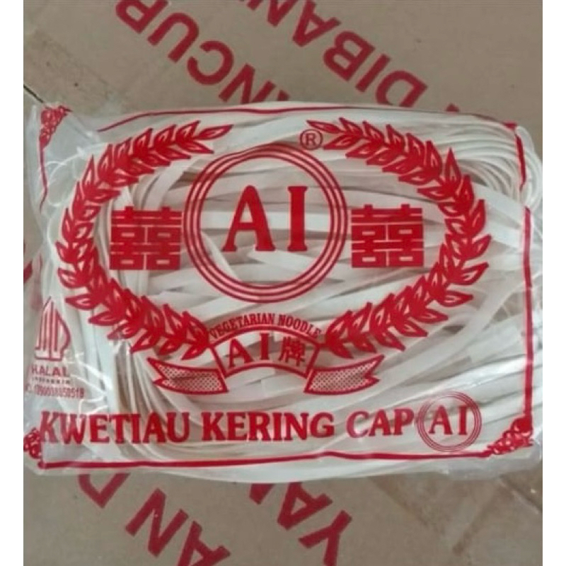 

Kwetiau Kering Cap A1 200 gr per bks / Kuetiau Kering 200 gram per pcs