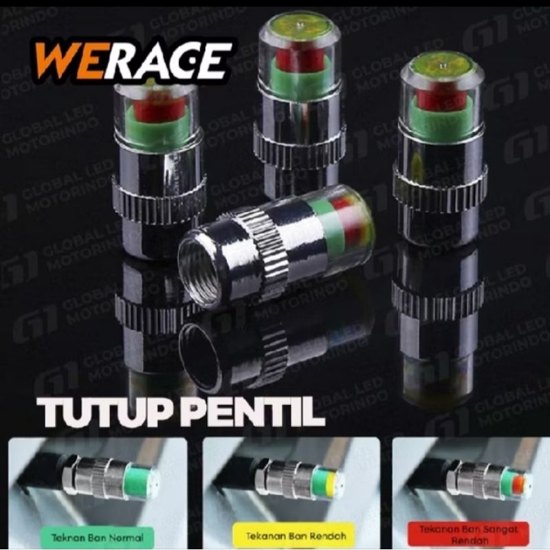 pentil ban tutup pentil indikator tekanan ban motor mobil
