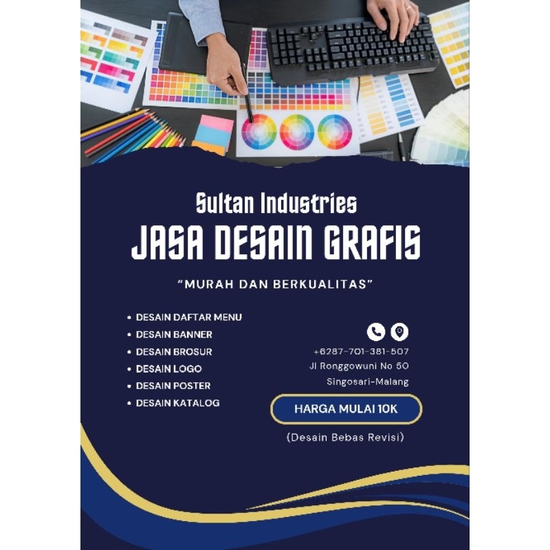 JASA DESAIN GRAFIS Banner Logo Pamflet Feed instagram Poster Katalog Daftar menu