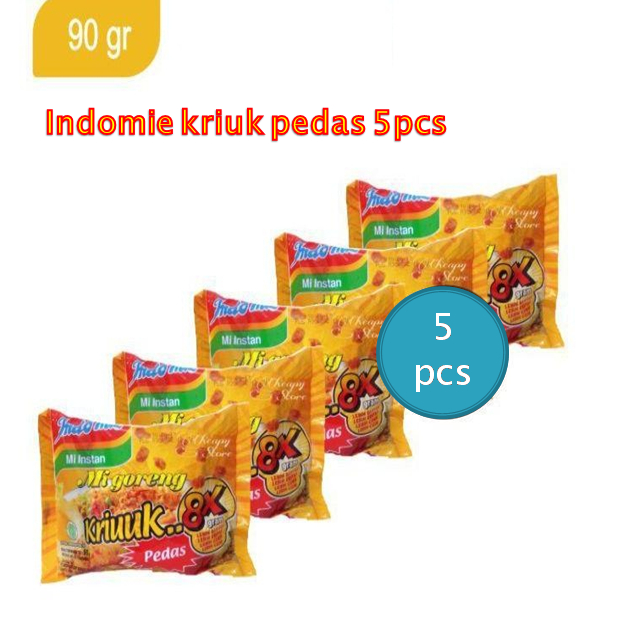 

INDOMIE GORENG KRIUUK 8X PEDAS ISI 5 PCS