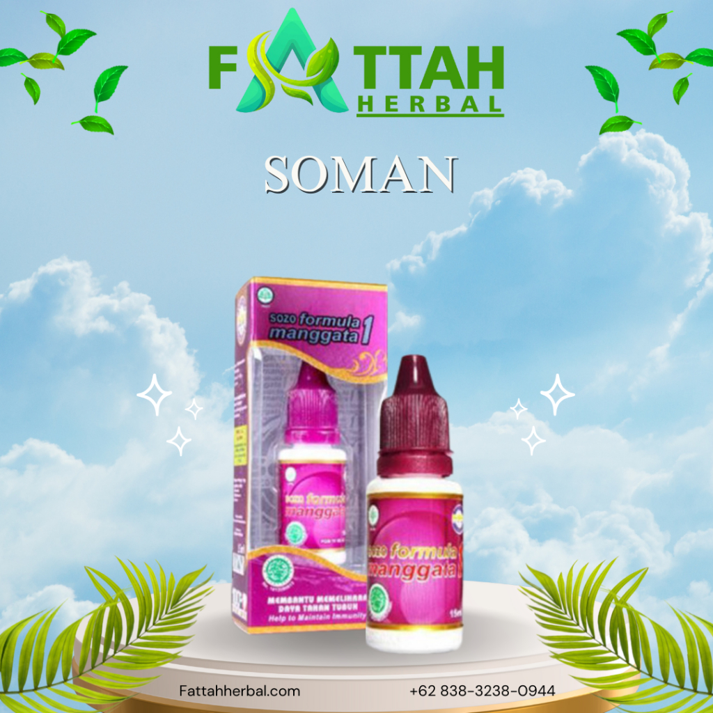 

Soman 1 Jamu Tetes 15 Ml Botol sozo formula manggata herbal alami sehat menyehatkan
