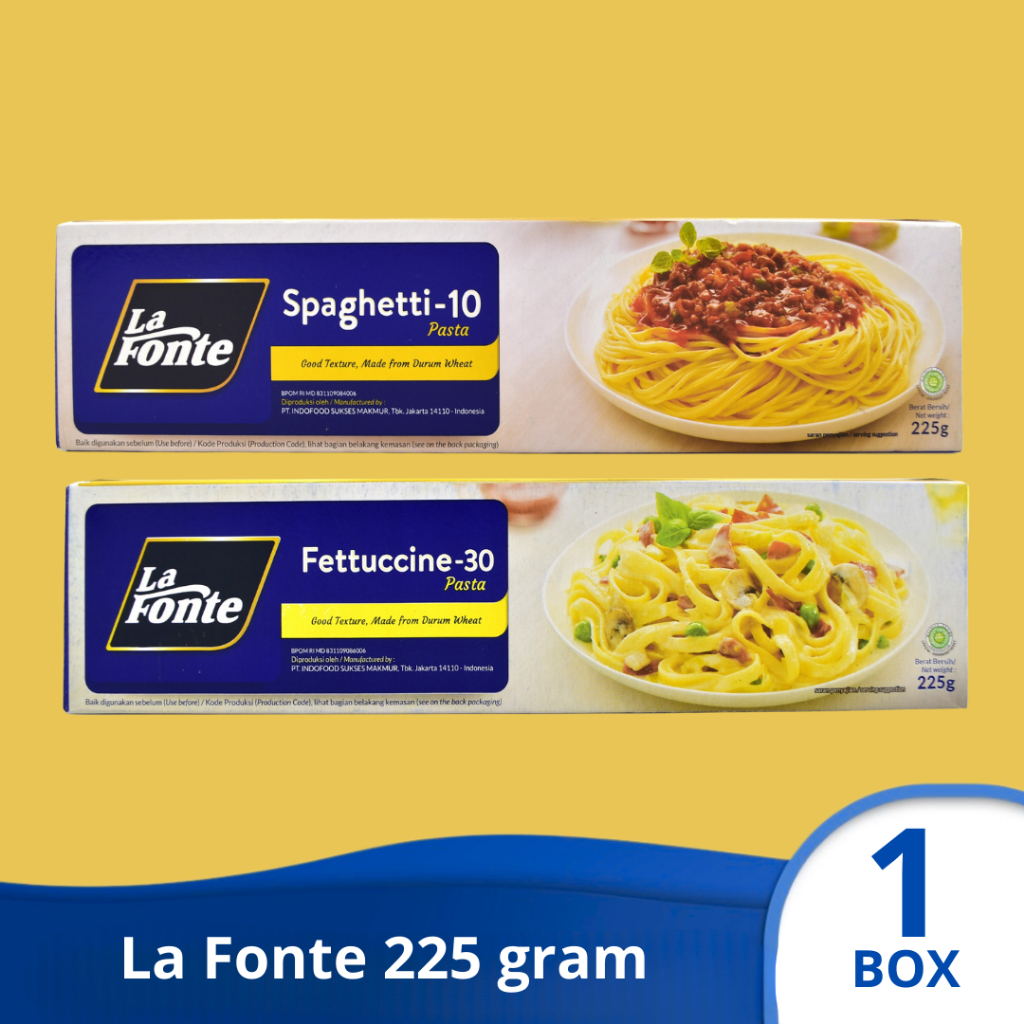 

LA FONTE SPAGHETTI FETTUCCINE Mie Pasta 225 gram