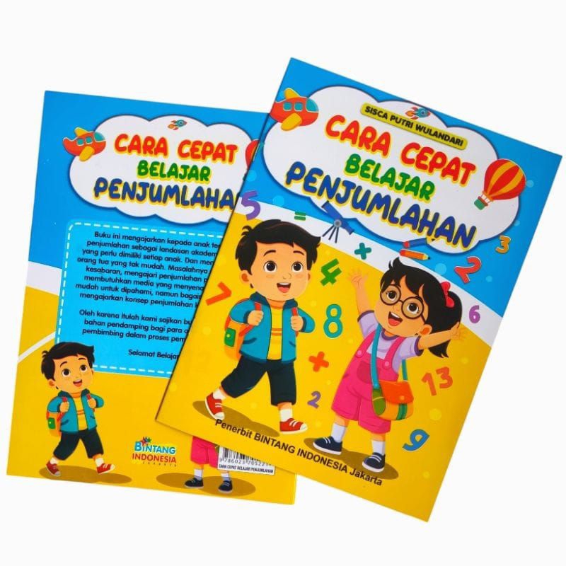 

Buku Cara Cepat Belajar Penjumlahan (Bergambar & full colour)