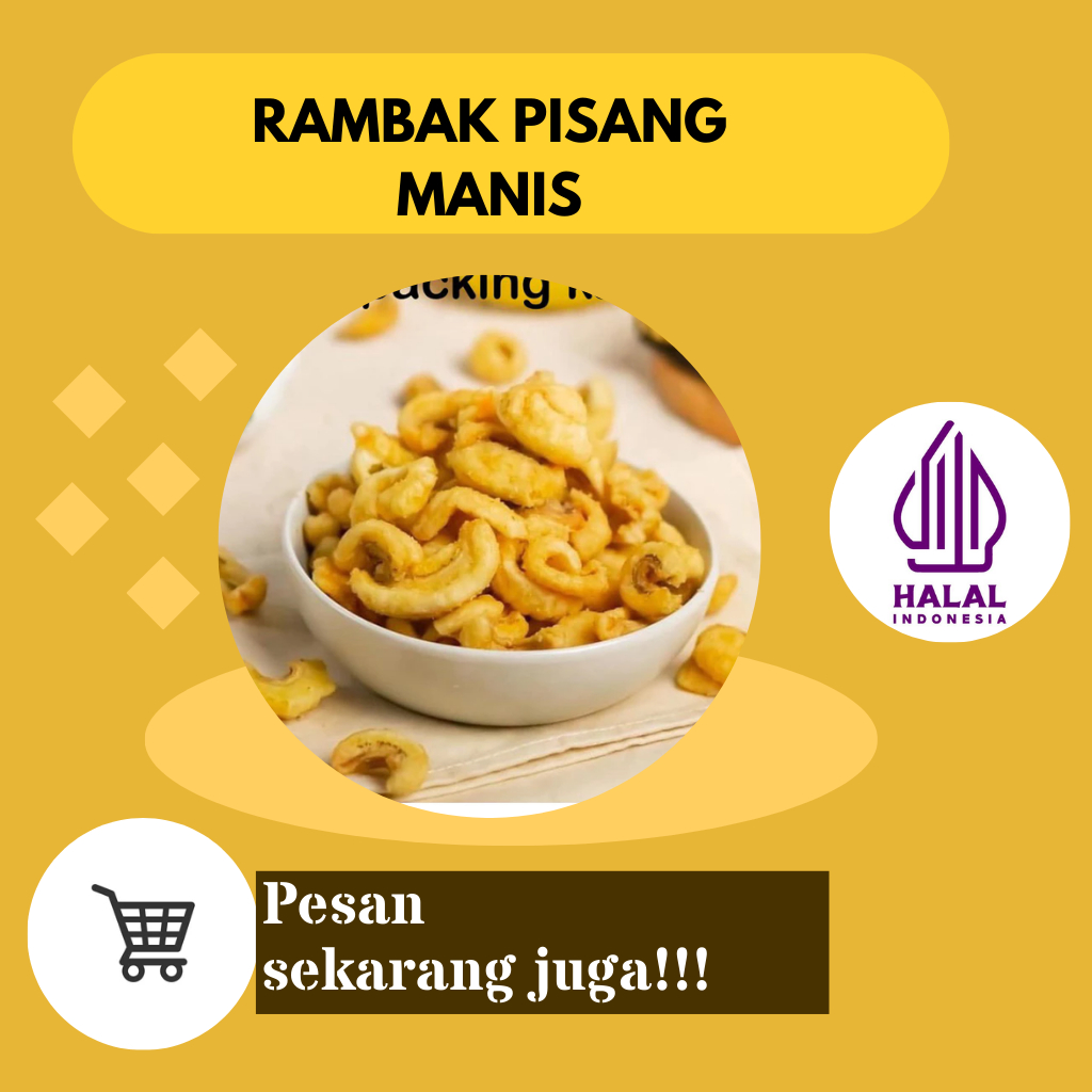 

Keripik rambak pisang manis